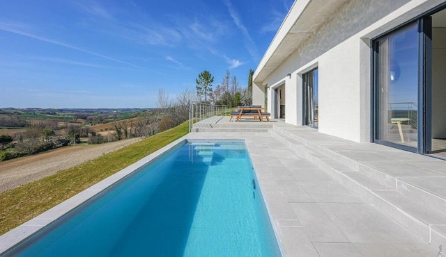 VILLA LE BELVEDERE-DESIGN-PISCINE-VUE-GAILLAC