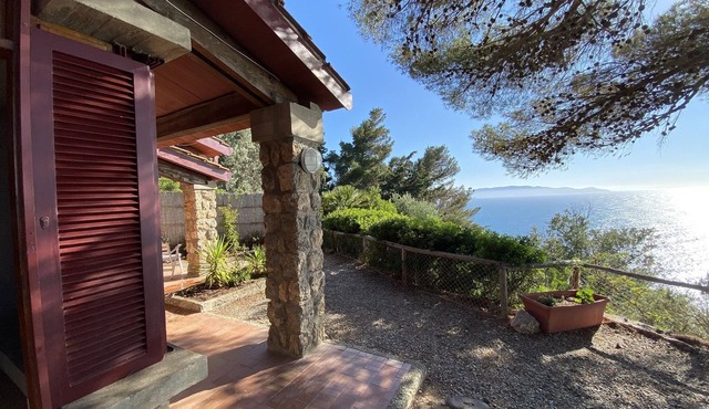 Villa Luna Monte Argentario, super sea view, beach within walking distance.