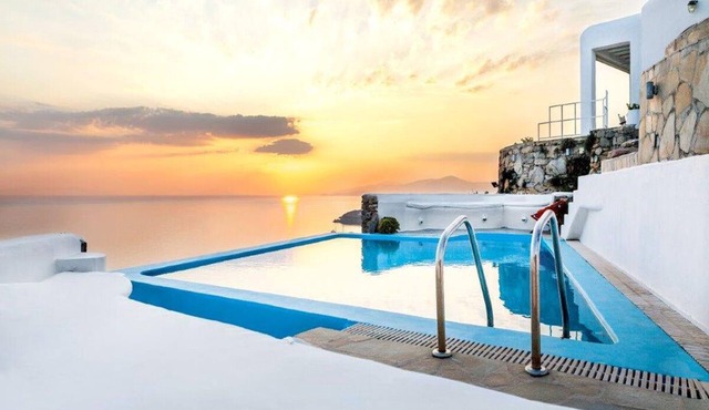Villa Magy/Terrace, garden, and pool with beautiful sea view