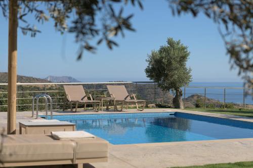 Villa Michael Triopetra Private Villa, Private Swimming Pool, Garden, Panoramic Sunset