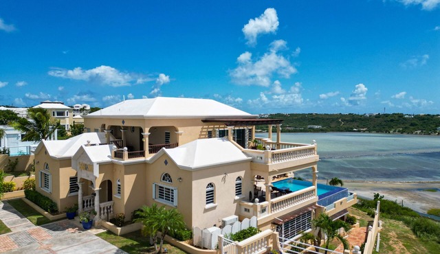Villa Nirvana, a large and beautiful villa on the tranquil Island of Anguilla.