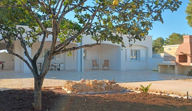 Villa Piro: detached villa with garden, veranda and BBQ, Litorale di Manduria