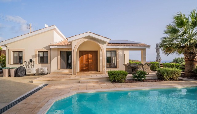 Villa Pleiades - sea views, private pool & hot tub