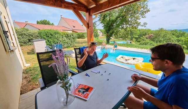Villa private pool, semi-detached, 1 bathroom 6 persons