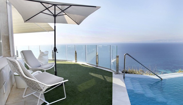 VILLA SA TORRE. FIRST LINE IN BAHIA DE PALMA. LUXURY MEDITERRANEAN VILLA