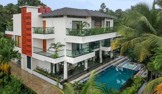 Villa Sereno by StayVista - An elegant and entertaining retreat featuring a swimming pool, modern interiors, and a snooker table