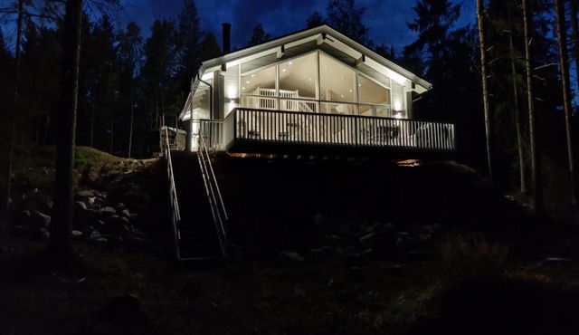 Villa Sirius Sieri, nice Log-Cottage by the lake