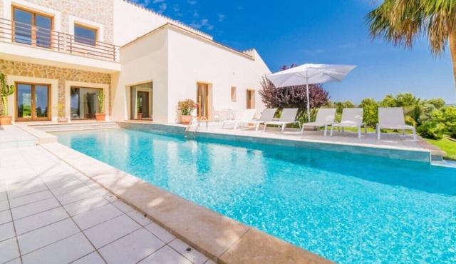 Villa "Son Sard" with Sea & Mountain View, Pool, A/C, Balcony, Garden & Terrace