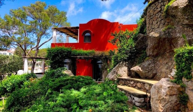 Villa storica 1920 Con giardino di limoni e palme con vista sul mare