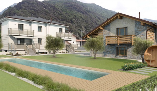 Villa Sunrise with pool and large private garden - few step from the beach