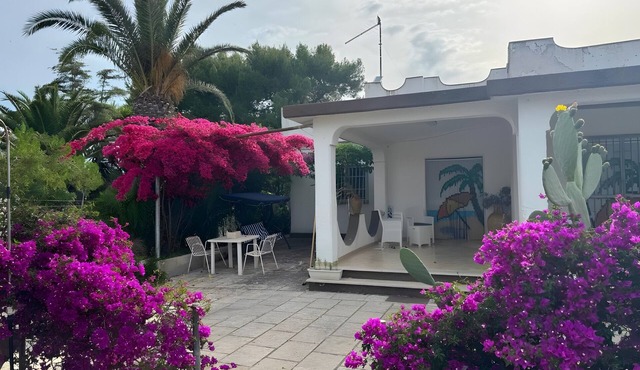 Villa 'Torretta - Mare Salento' with Sea View, Private Garden and Air Conditioning