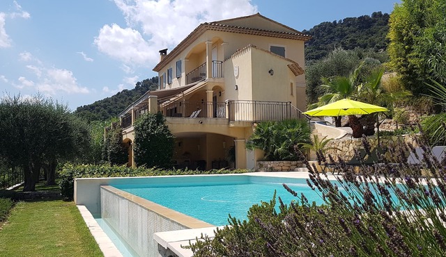 VILLA WITH PANORAMIC LAKE AND SEA VIEWS.