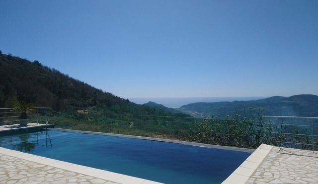 Villa with Pool on Two Levels With Stunning Mountain And Sea Views