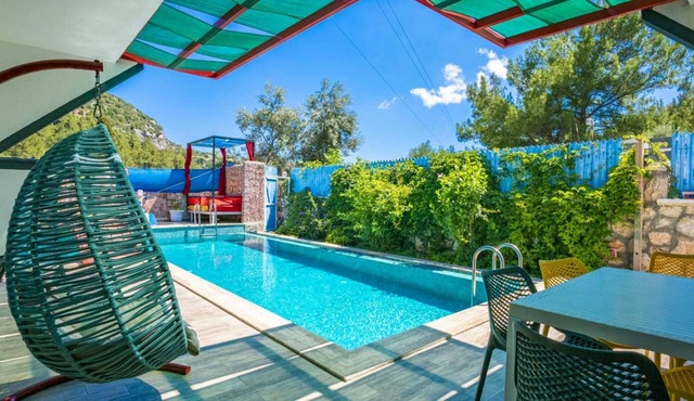 Villa with Pool, Jacuzzi and Sea View in Kas