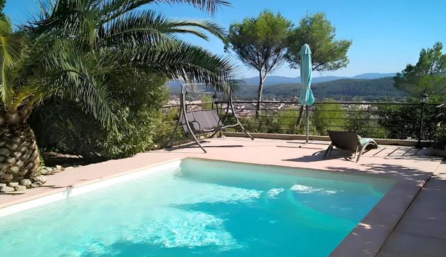 Villa with private pool, garden & panoramic views