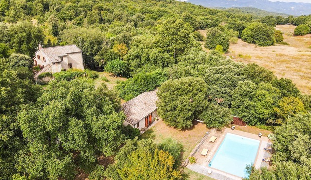 Villa with private pool in wooded area. Great place for quiet & privacy!