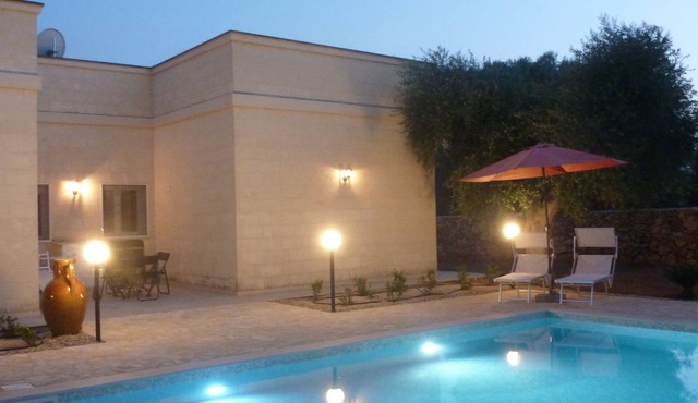 Villa with private pool and sea views in the olive grove