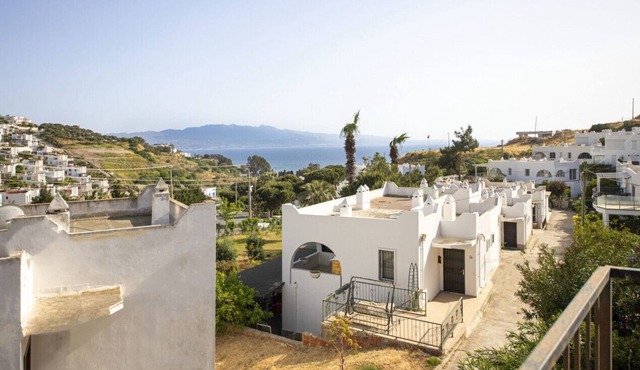 Villa with Shared Pool and Backyard in Bodrum