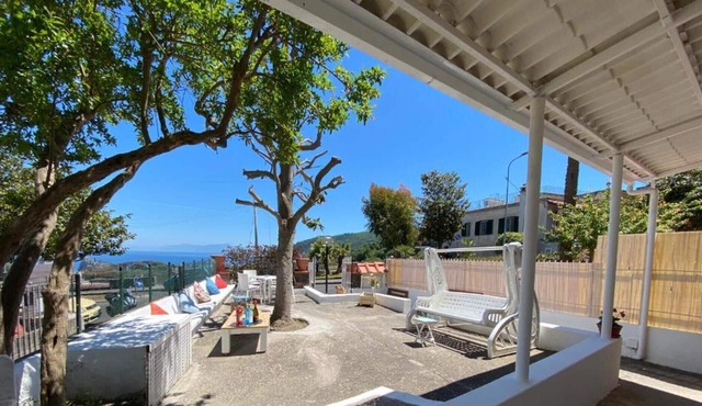Villa with terrace with a view
