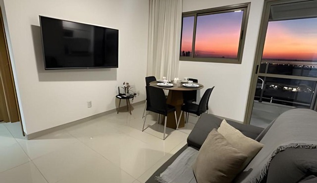 Vista Deslumbrante para o Lago | flat cama king