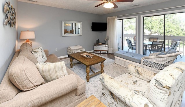 Walk to the beach 2 BR Condo with Shared Pool! Sea Grove 106