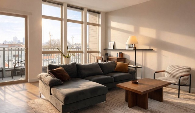 Walker`s Point Apt with Gym and Balcony | Sleeps 4-5