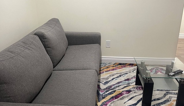 Warm and comfy basement apartment with all new furniture conveniently