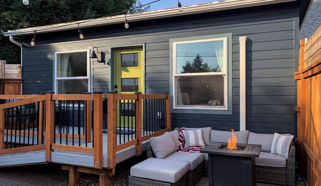 Washburne Studio: King size comfort and private Hot tub