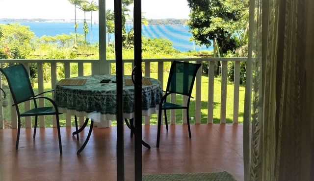 Watch ships passing from your lanai.