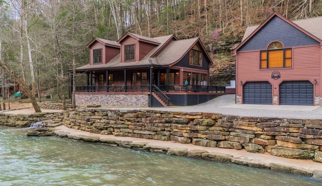 WATER FRONT home with HOT TUB