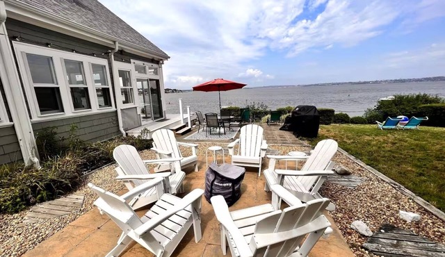 Waterfront 5BR Home in Bristol, RI, Sleeps up to 12 with stunning views