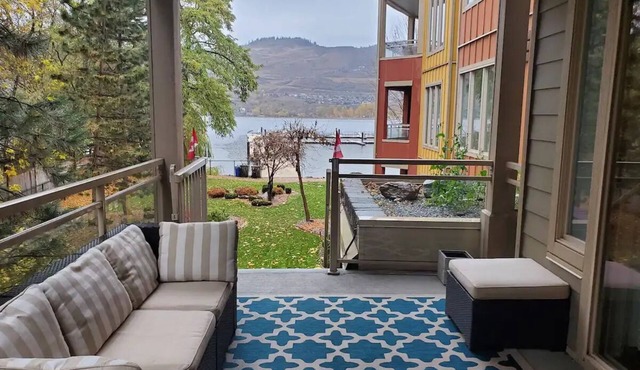 Waterfront Condo Right On Okanagan Lake