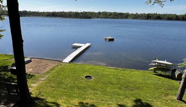 Waterfront home near Interlochen. Fireplaces.