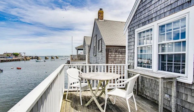 Waterfront home overlooking Nantucket Harbor