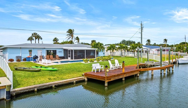 Waterfront Home with Pool | Walk to Beach | Family & Dog Friendly | Launch Views