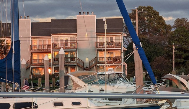 Waterfront in Historic Rock Hall, overlooking the main harbor and Chesapeake Bay