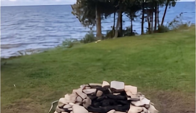 Waterfront Log Home, WiFi, 3 bedrooms, Direct TV, Fire Pit