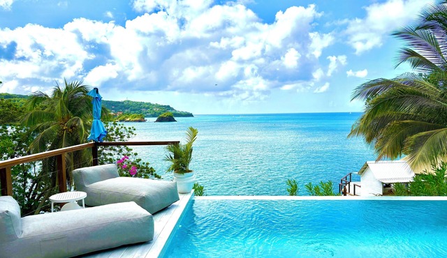 Waterfront Luxury Tented Experience with Saltwater Infinity Pool & Beach - 2 Bed