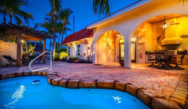 Waterfront Pool Home w/Private Dock, Tiki Hut & Backyard Oasis
