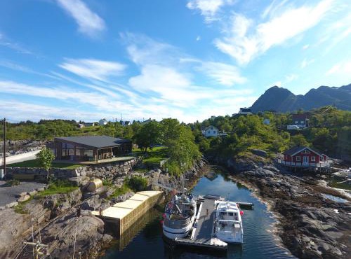 Waterfront Villa with Private Dock in Lofoten