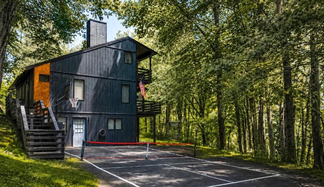 Waynesville Cabin w/Pickleball Court and Hot Tub