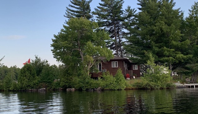 Well equipped bright family cottage . Amazing swimming, fishing and boating.