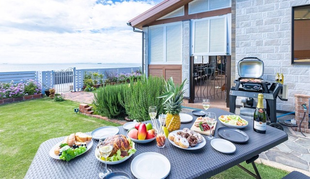 West coast BBQ while watching the sunset in fron / Awaji Hyōgo