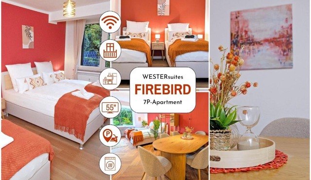 WESTERsuites - Firebird - 3BR Zentral Terrasse WLAN 7 Betten Waschtrockner