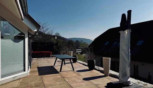 Whirlpool & far-reaching views: Exclusive vacation home near Basel