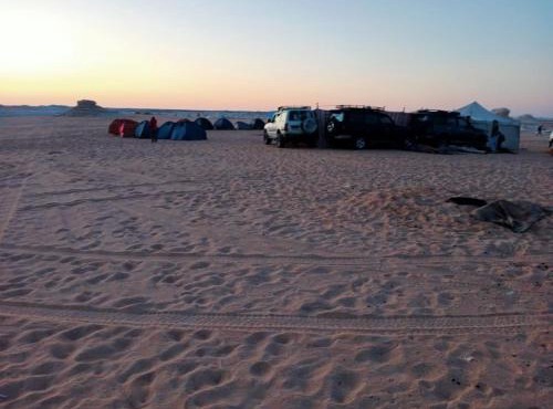 White desert tent