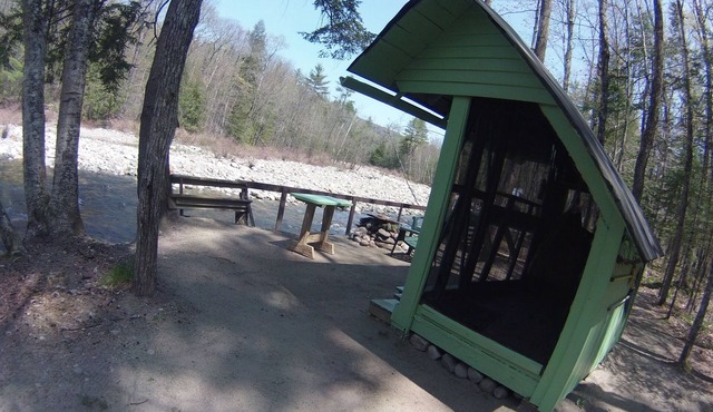 White Mountain Riverside lean to/tent site