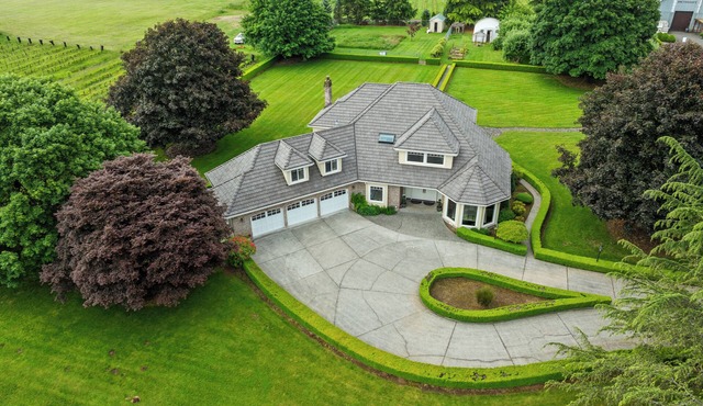 Willow & Vine- Retreat & Small Event Estate in Ridgefield, WA steps to winery
