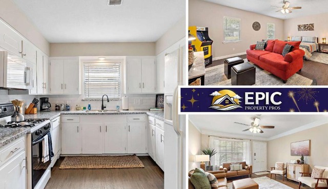 with Arcade and Covered Patio Sleep 9 in this 4 Bedroom 2 Bath Home 5 star host Deer Park TX