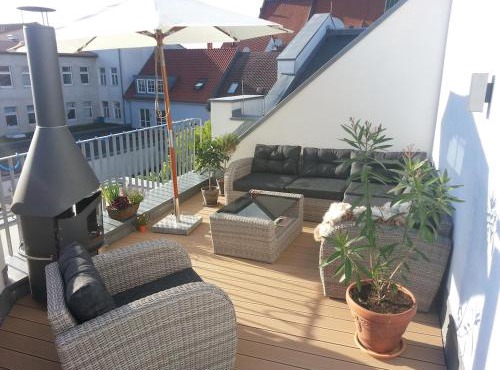 Wohnung mit großer Dachterrasse im Herzen Greifswalds